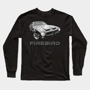 1971 Firebird B/W Long Sleeve T-Shirt